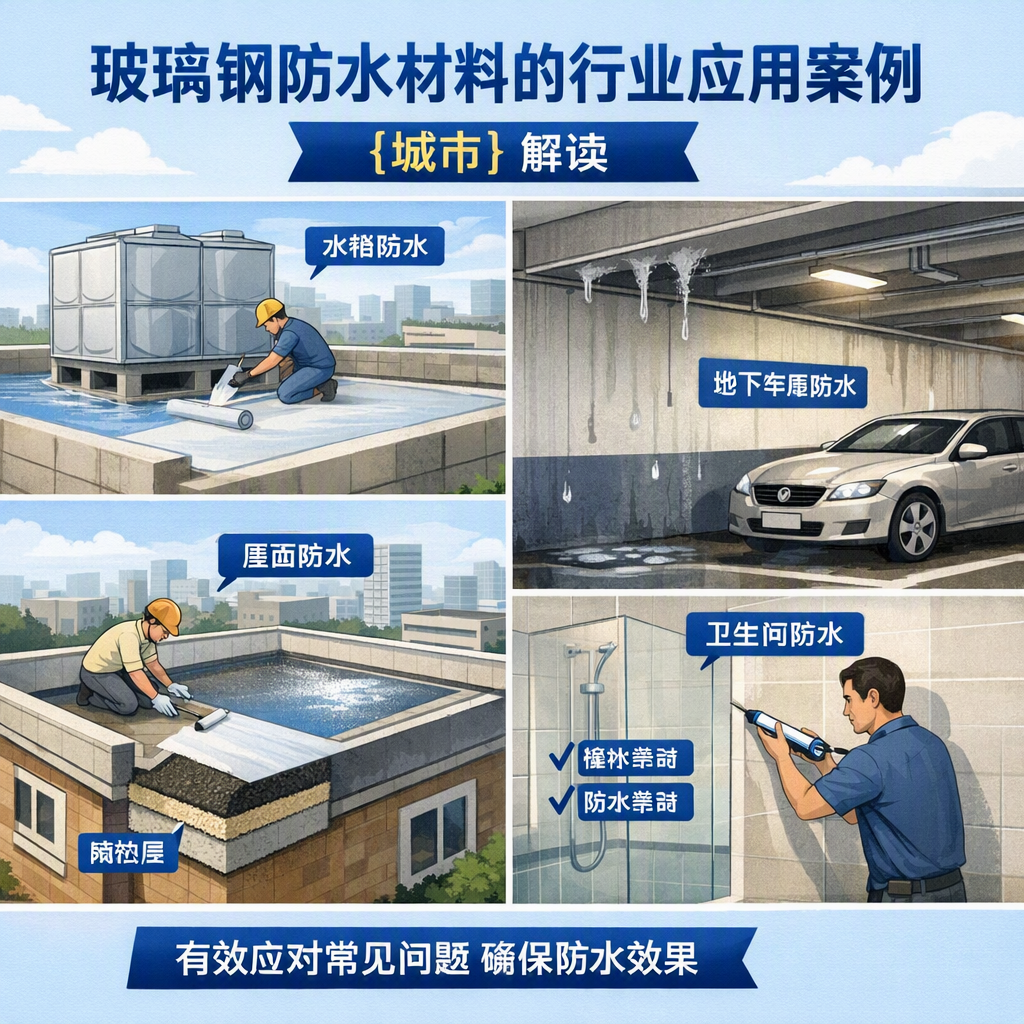 玻璃钢防水材料的行业应用案例,汕尾解读